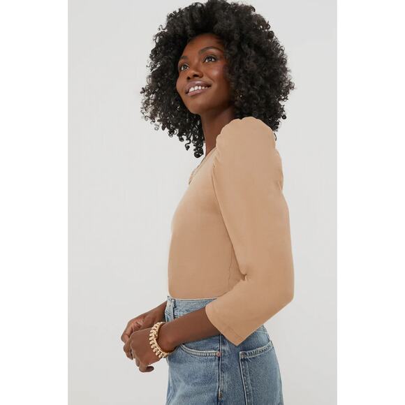 Tuckernuck Pomander Place Vesty Long Sleeve‎ Crewneck in Tan Size XL - Picture 2 of 12